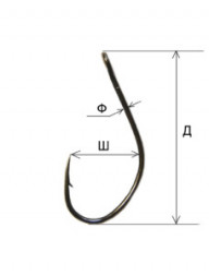 Крючок FISH SEASON Round Bent Joint №2 8шт 11100-02F