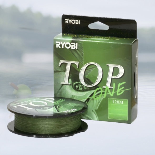 Шнур Ryobi TOP PE4X-120M 0.8/d-0.148mm Dark green