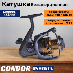 Катушка Condor INSIDIA 4000, 6 подшипн., передний фрикцион