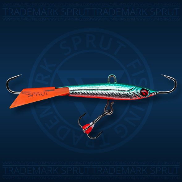 Балансир рыболовный для зимней рыбалки Sprut Hiko №7 18г 70мм SSK-EP+тр. с ф/к